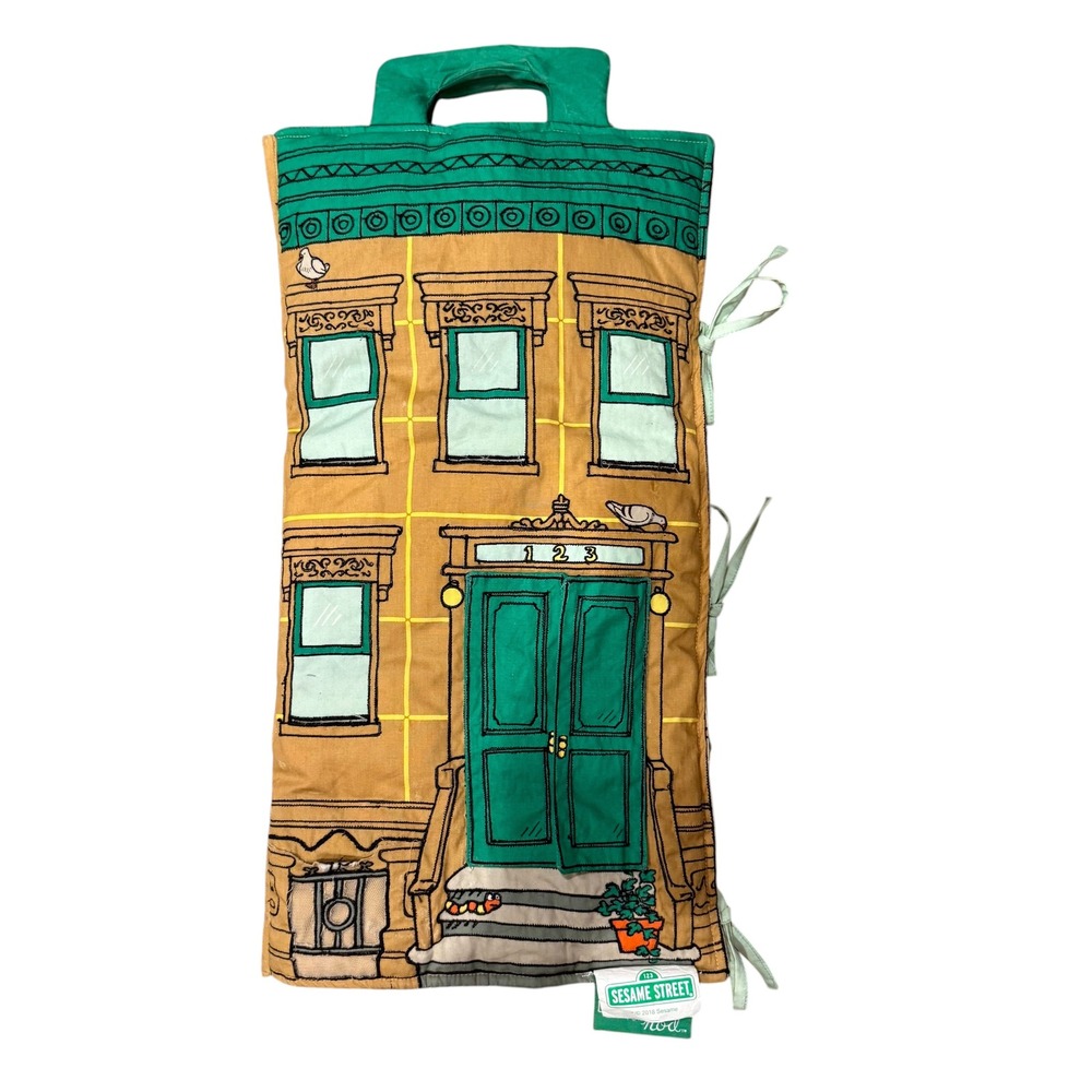Sesame Street for Land of Nod Soft Fabric Playhouse Portable Travel Toy Multi